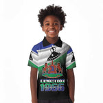 Happy Lesotho Independence Day Kid Polo Shirt Khotso Pula Nala - African Pride