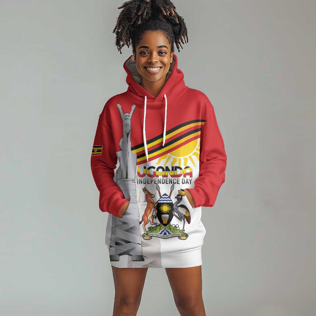Uganda Independence Day Personalized Hoodie Dress Independence Monument - African Pride