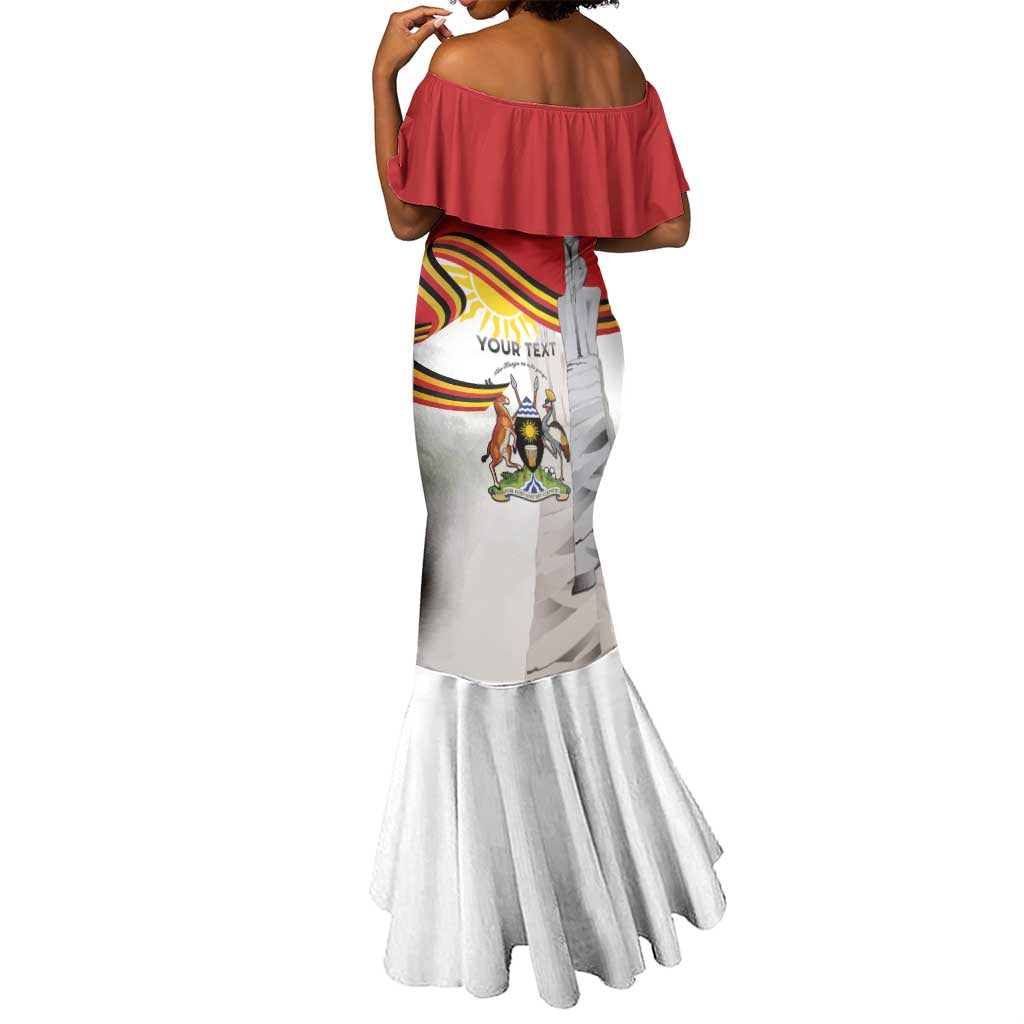 Uganda Independence Day Personalized Mermaid Dress Independence Monument - African Pride