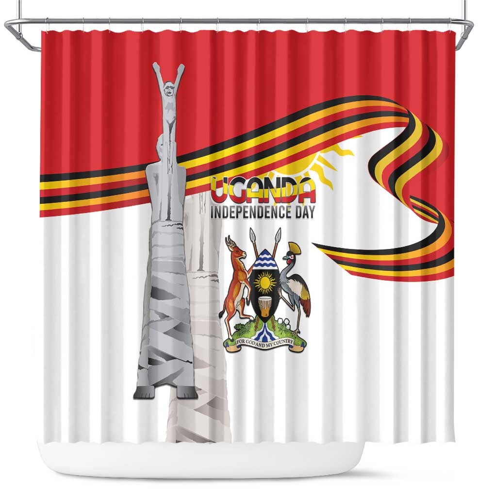 Uganda Independence Day Shower Curtain Independence Monument - African Pride