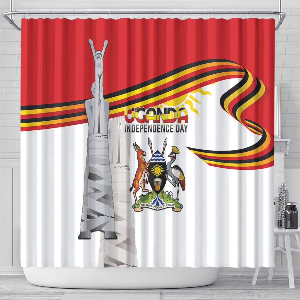 Uganda Independence Day Shower Curtain Independence Monument - African Pride