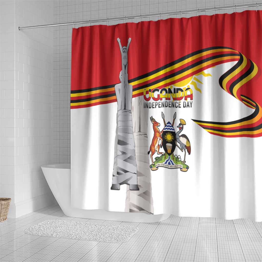Uganda Independence Day Shower Curtain Independence Monument - African Pride