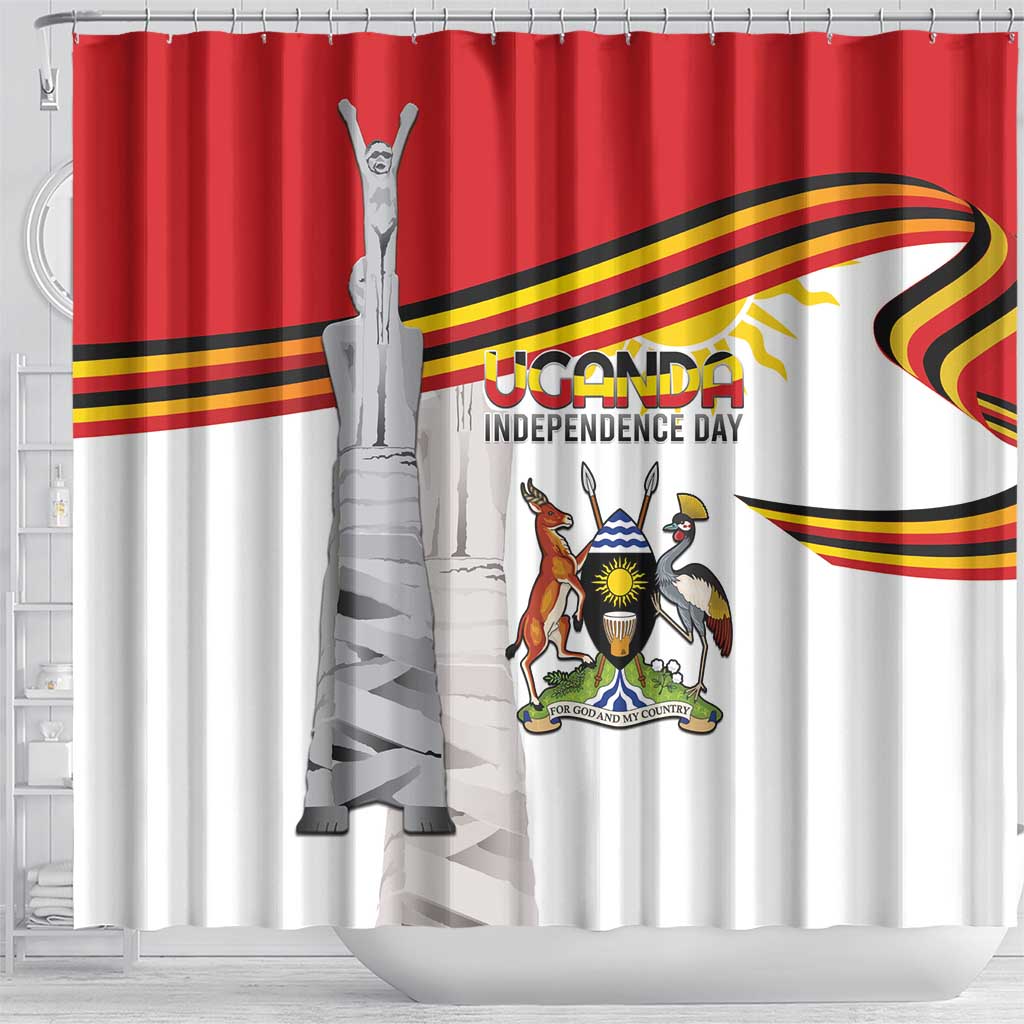 Uganda Independence Day Shower Curtain Independence Monument - African Pride