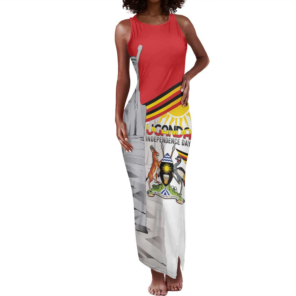 Uganda Independence Day Personalized Tank Maxi Dress Independence Monument - African Pride