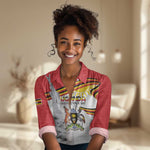 Uganda Independence Day Personalized Women Casual Shirt Independence Monument - African Pride