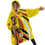 Jamhuri ya Uganda Kid Wearable Blanket Hoodie Happy Independence Day - African Pride