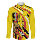 Jamhuri ya Uganda Long Sleeve Button Shirt Happy Independence Day - African Pride