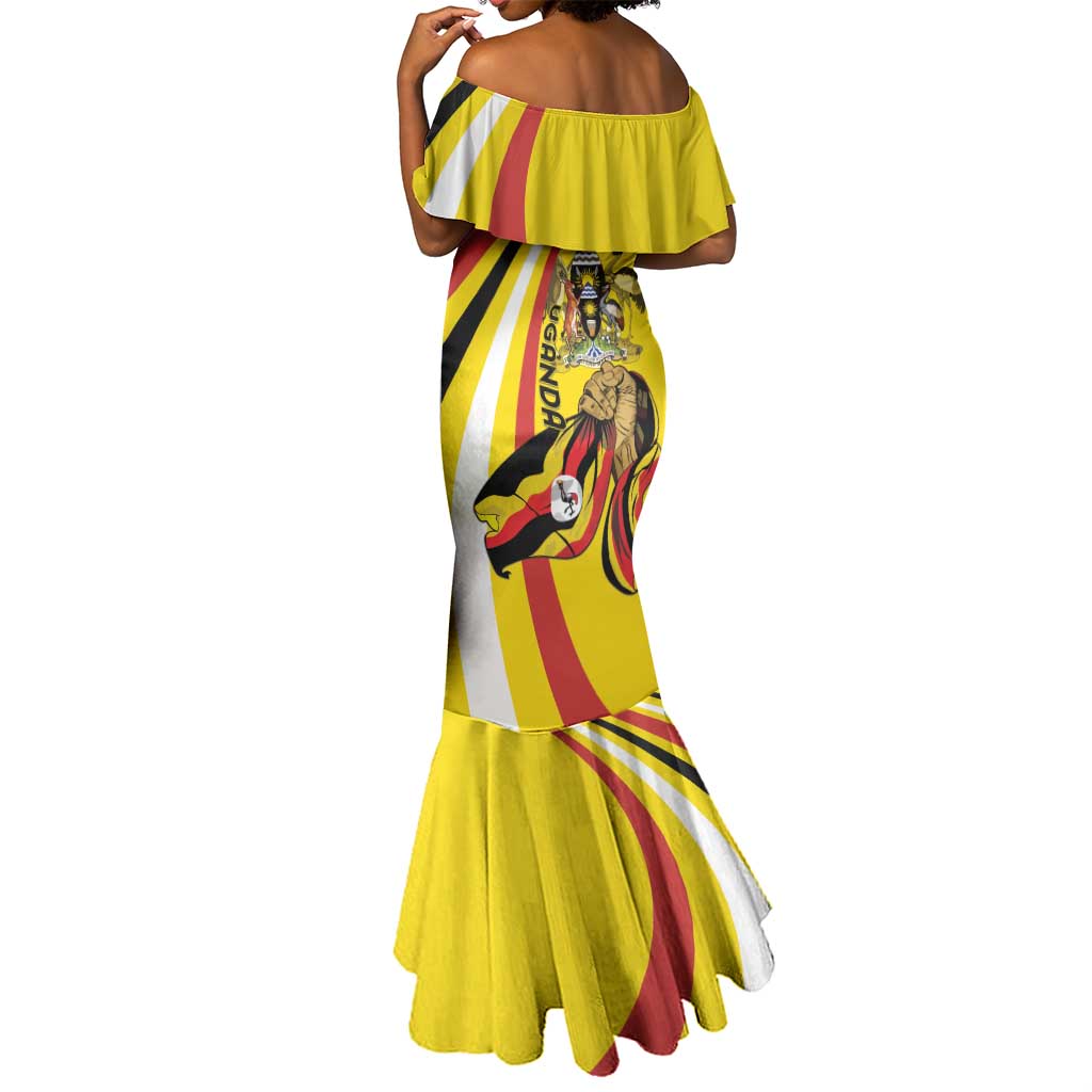 Jamhuri ya Uganda Mermaid Dress Happy Independence Day - African Pride
