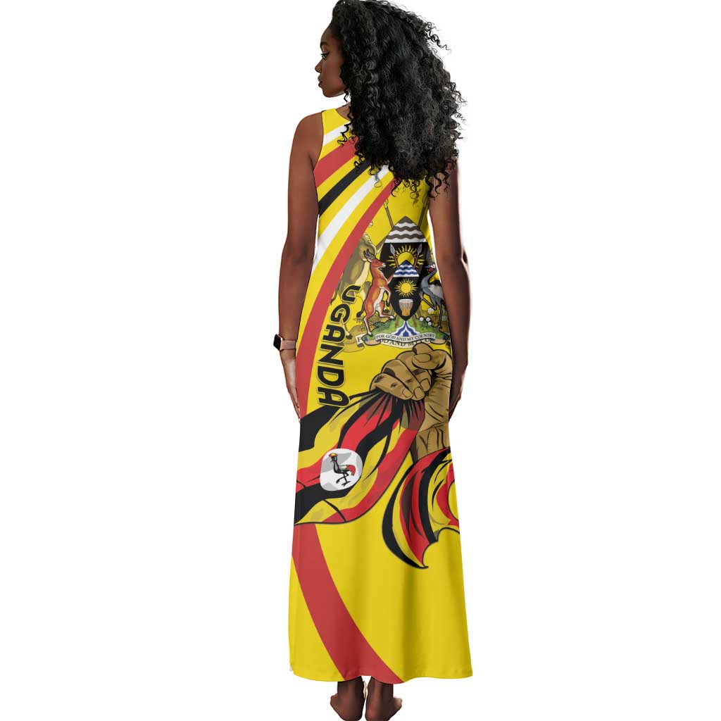 Jamhuri ya Uganda Tank Maxi Dress Happy Independence Day - African Pride