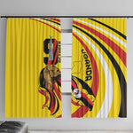 Jamhuri ya Uganda Window Curtain Happy Independence Day - African Pride