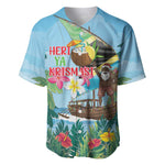 Afro Chirstmas in Tanzania Baseball Jersey Heri ya Krismasi - African Pride