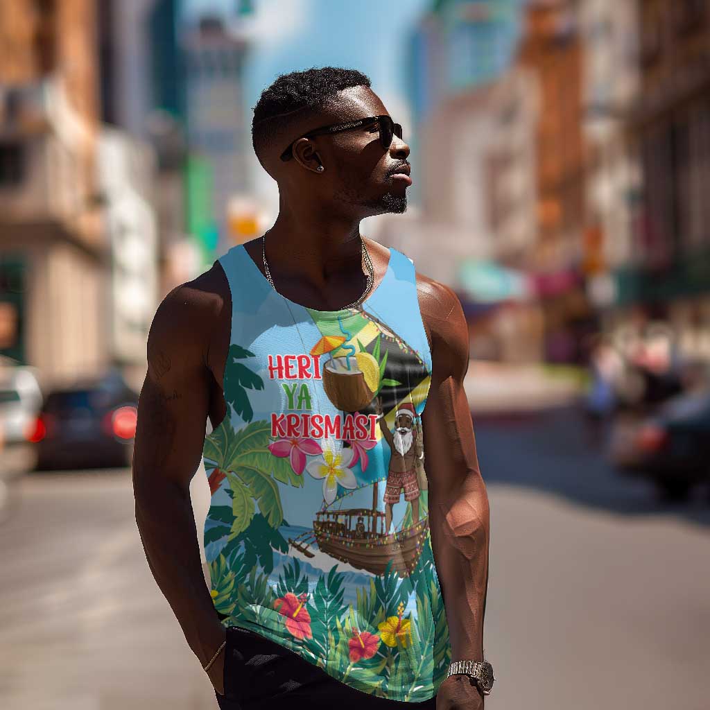 Afro Chirstmas in Tanzania Men Tank Top Heri ya Krismasi - African Pride