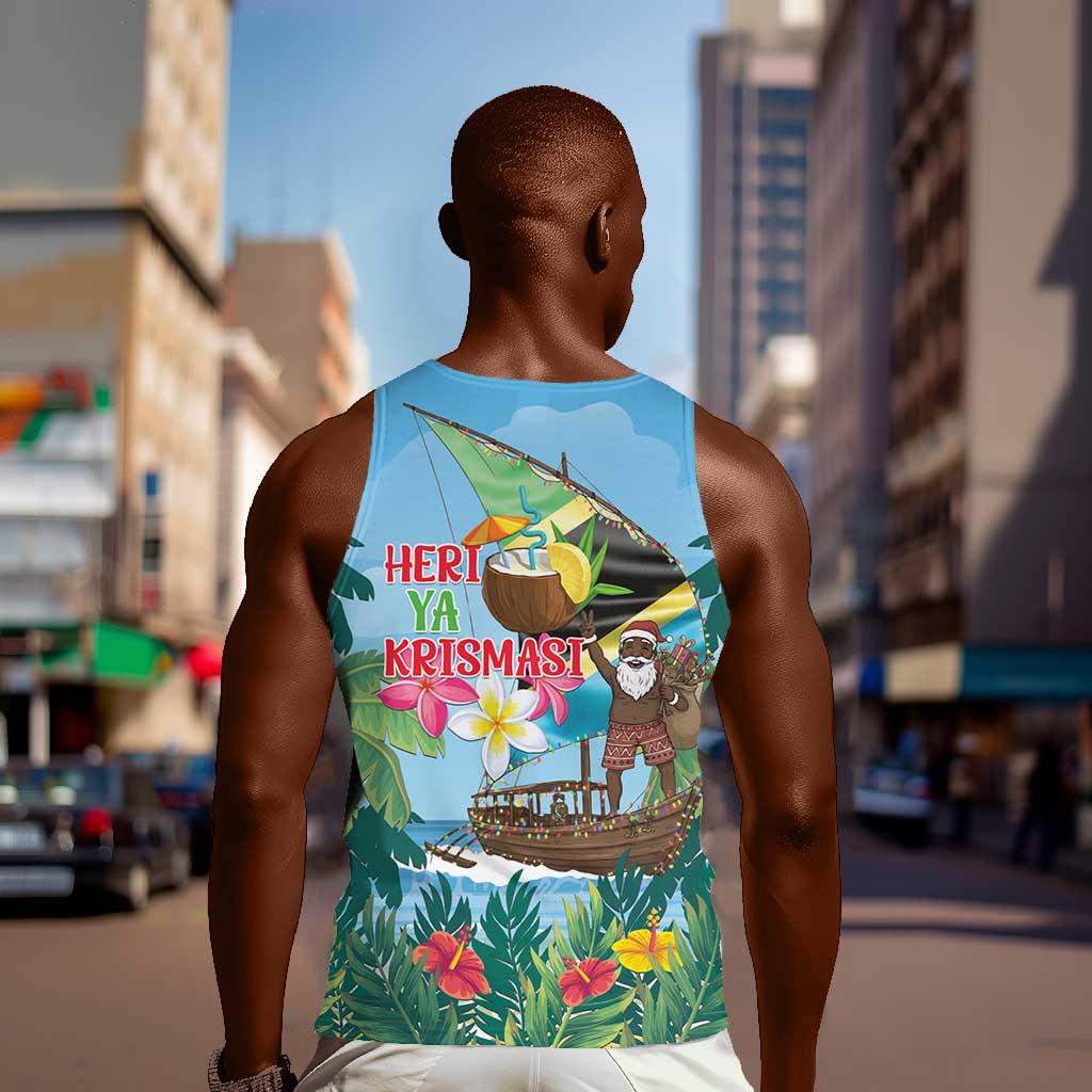 Afro Chirstmas in Tanzania Men Tank Top Heri ya Krismasi - African Pride