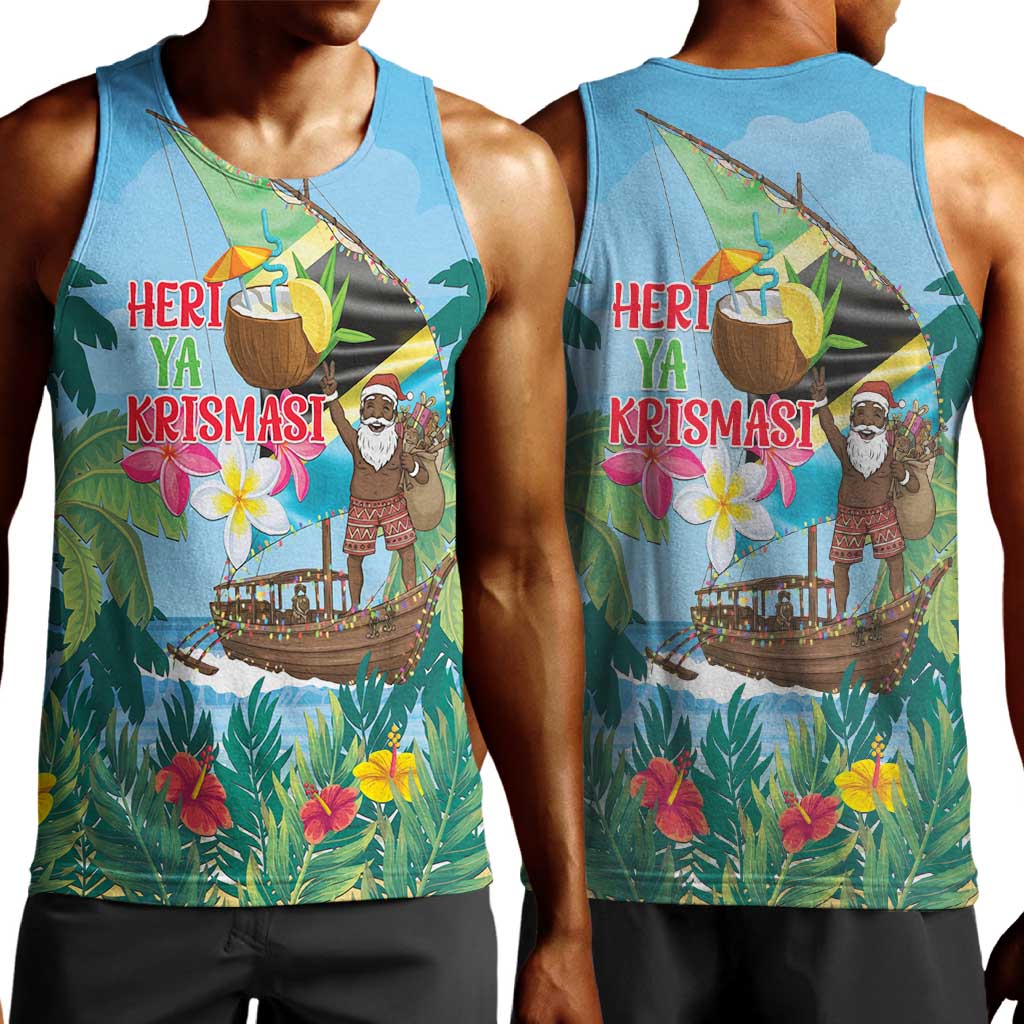 Afro Chirstmas in Tanzania Men Tank Top Heri ya Krismasi - African Pride