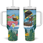 Afro Chirstmas in Tanzania Tumbler With Handle Heri ya Krismasi - African Pride