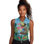 Afro Chirstmas in Tanzania Women Sleeveless Polo Shirt Heri ya Krismasi - African Pride