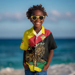 Ethiopia Lion of Judah Kid Hawaiian Shirt Ethiopia Empire 1270-1974