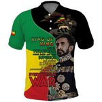 Jah Rastafari Polo Shirt Haile Selassie
