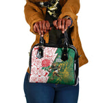 Personalized South Africa Combine England Rugby Shoulder Handbag Springboks and Red Rose