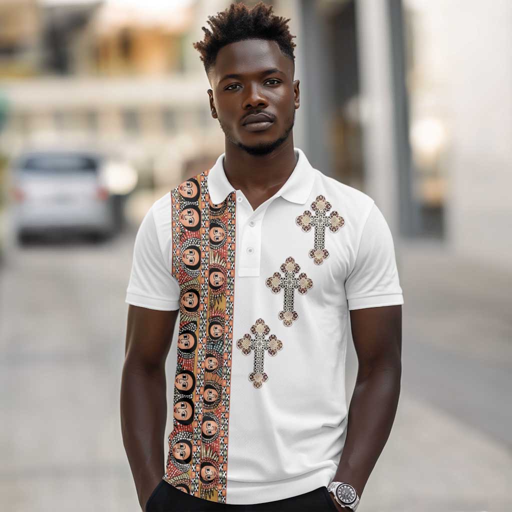 Ethiopia Angels Tilet With Cross Polo Shirt