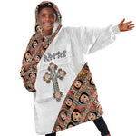 Personalized Ethiopia Kid Wearable Blanket Hoodie Ethiopian Orthodox Church Angel