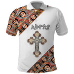 Personalized Ethiopia Polo Shirt Ethiopian Orthodox Church Angel