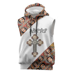 Personalized Ethiopia Sleeveless Hoodie Ethiopian Orthodox Church Angel - African Pride