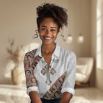 Personalized Ethiopia Women Casual Shirt Ethiopian Orthodox Church Angel