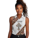 Personalized Ethiopia Women Sleeveless Polo Shirt Ethiopian Orthodox Church Angel