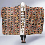 Personalized Ethiopia Hooded Blanket Ethiopian Tewahedo Angel Orthodox