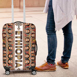 Personalized Ethiopia Luggage Cover Ethiopian Tewahedo Angel Orthodox