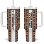 Personalized Ethiopia Tumbler With Handle Ethiopian Tewahedo Angel Orthodox