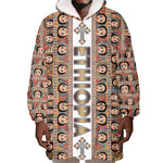 Personalized Ethiopia Wearable Blanket Hoodie Ethiopian Tewahedo Angel Orthodox