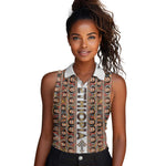 Personalized Ethiopia Women Sleeveless Polo Shirt Ethiopian Tewahedo Angel Orthodox