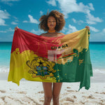 Ghana Republic Day Sarong Black Star Square - Grunge Style