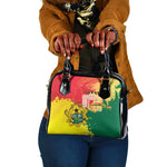 Ghana Republic Day Shoulder Handbag Black Star Square - Grunge Style