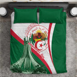 Algeria Independence Day Bedding Set Coat Of Arms With Maqam Echahid