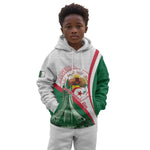 Algeria Independence Day Kid Hoodie Coat Of Arms With Maqam Echahid