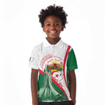 Algeria Independence Day Kid Polo Shirt Coat Of Arms With Maqam Echahid