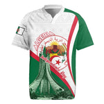 Algeria Independence Day Rugby Jersey Coat Of Arms With Maqam Echahid