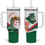 Algeria Independence Day Tumbler With Handle Coat Of Arms With Maqam Echahid