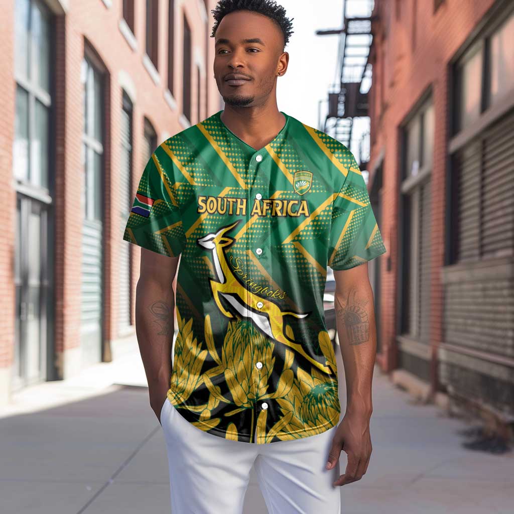 South Africa Rugby Custom Baseball Jersey Go Springboks Go