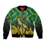 South Africa Rugby Custom Bomber Jacket Go Springboks Go
