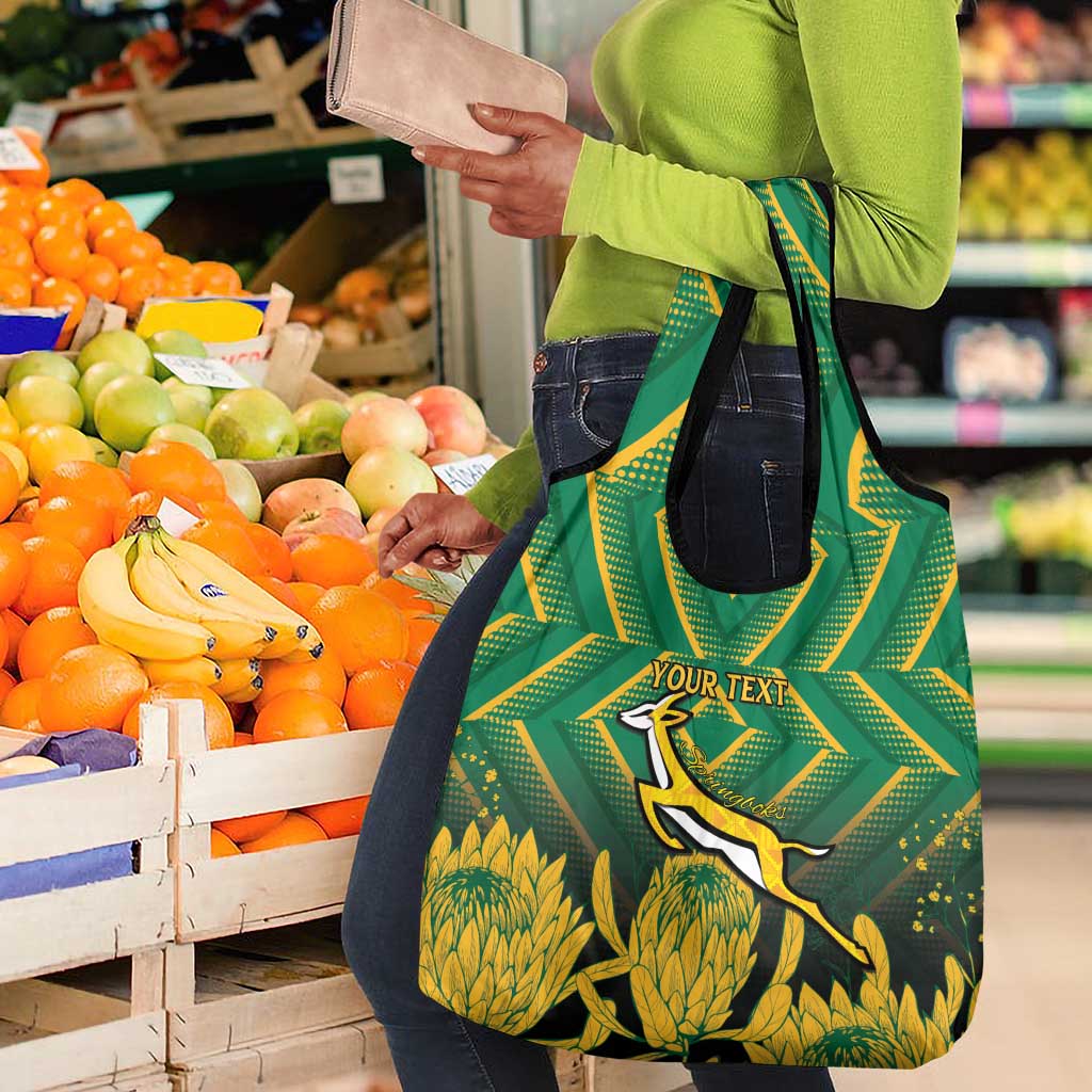 South Africa Rugby Custom Grocery Bag Go Springboks Go