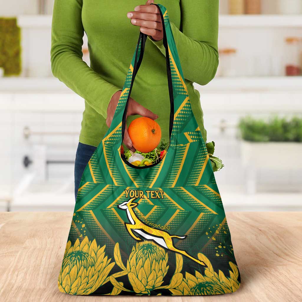 South Africa Rugby Custom Grocery Bag Go Springboks Go