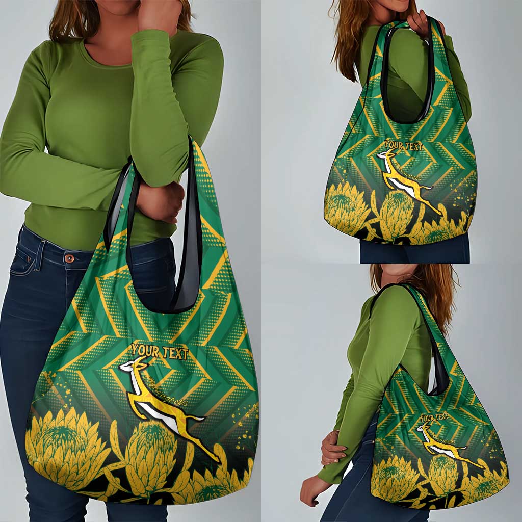 South Africa Rugby Custom Grocery Bag Go Springboks Go