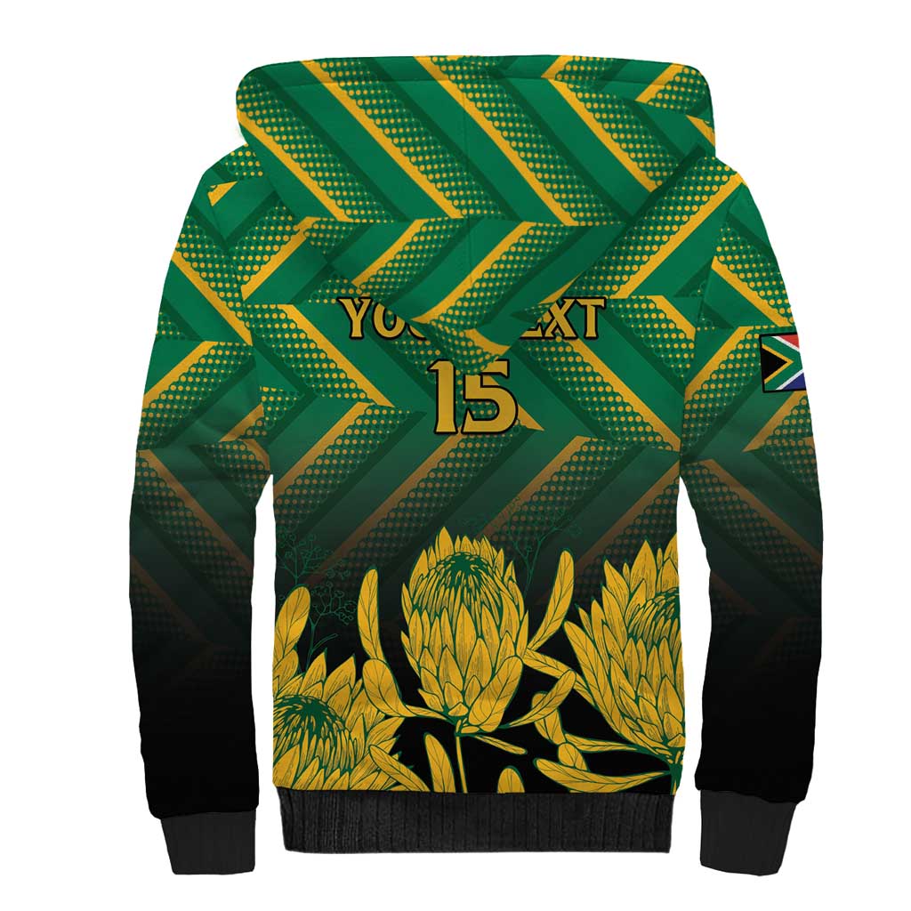 South Africa Rugby Custom Sherpa Hoodie Go Springboks Go