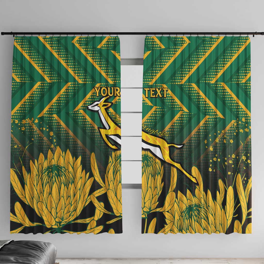 South Africa Rugby Custom Window Curtain Go Springboks Go