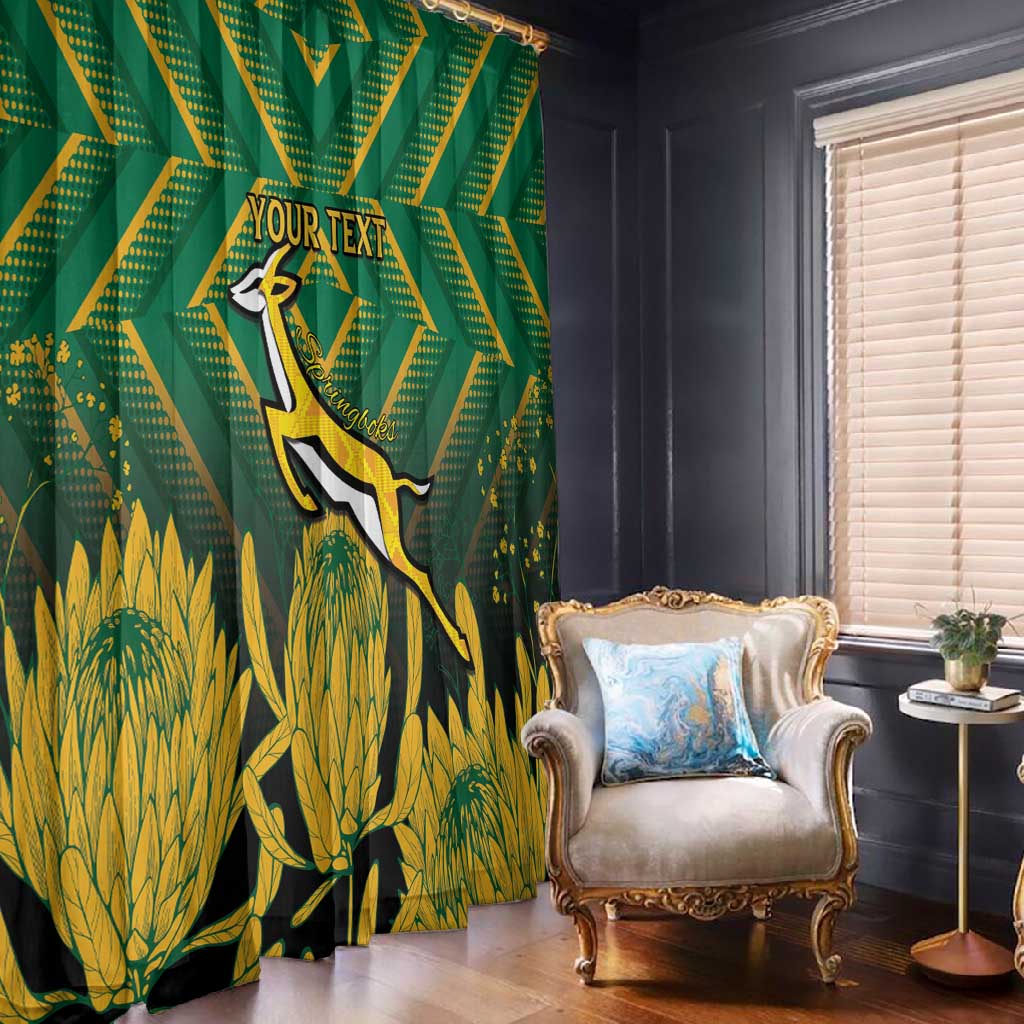 South Africa Rugby Custom Window Curtain Go Springboks Go