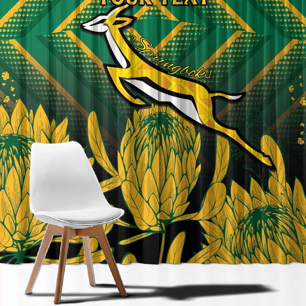 South Africa Rugby Custom Window Curtain Go Springboks Go